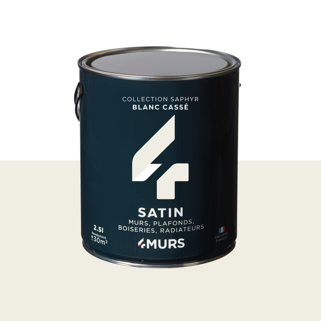 Saphyr Peinture Multi-supports Peinture blanc cassé Satiné