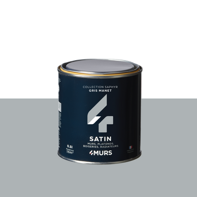 SAPHYR Peinture Saphyr Gris manet Satiné 0,5L