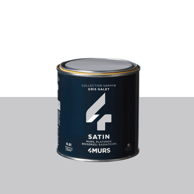 Saphyr Peinture Finition Peinture gris galet Satiné 0,5 L
