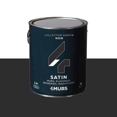 SAPHYR Peinture Saphyr Noir Satiné 2,5L