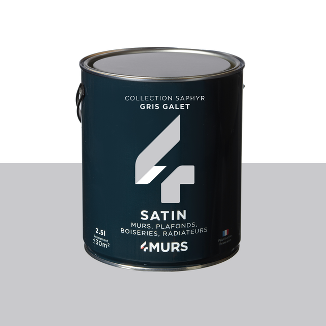 Saphyr Peinture Multi-supports Peinture gris galet Satiné