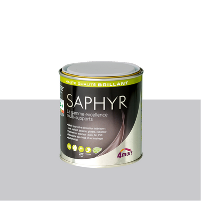 SAPHYR Peinture Saphyr Gris galet Brillant 0,5L