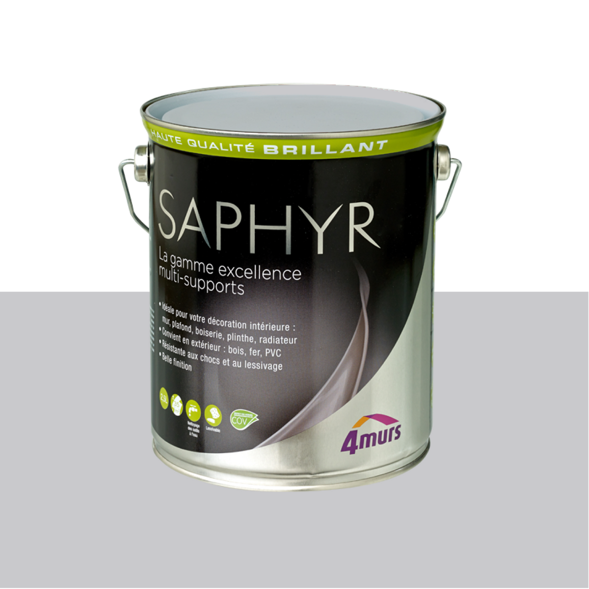 SAPHYR Peinture Saphyr Gris galet Brillant 2,5L
