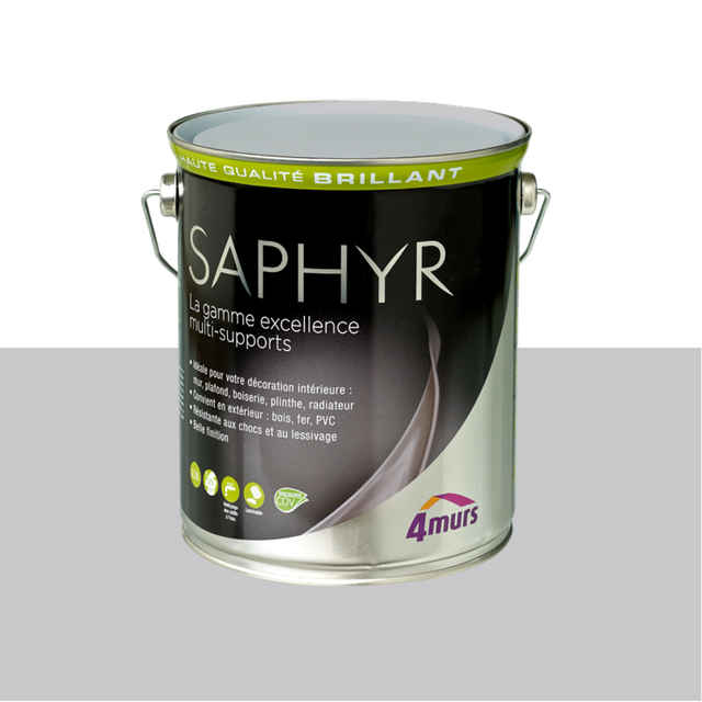 Saphyr Peinture Multi-supports Peinture gris galet Brillant