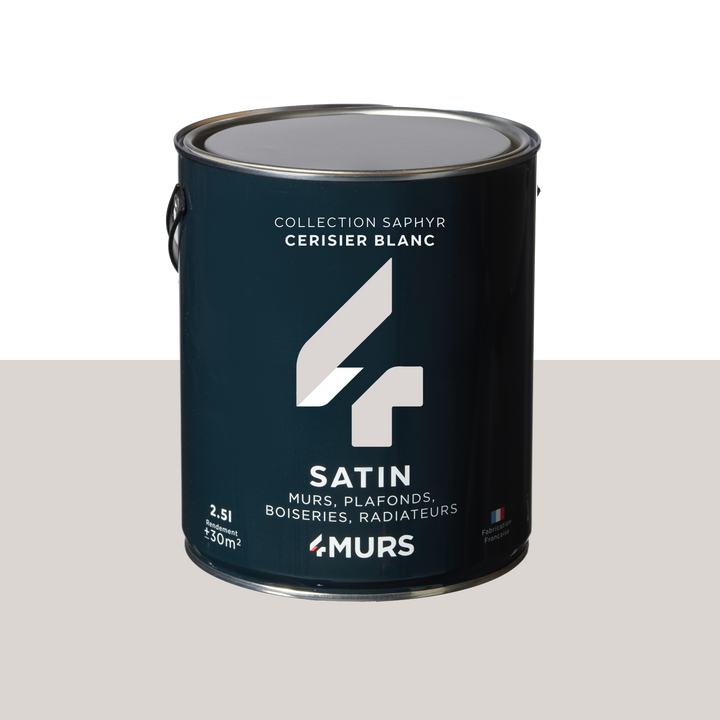 SAPHYR Peinture Saphyr Cerisier blanc Satiné 2,5L
