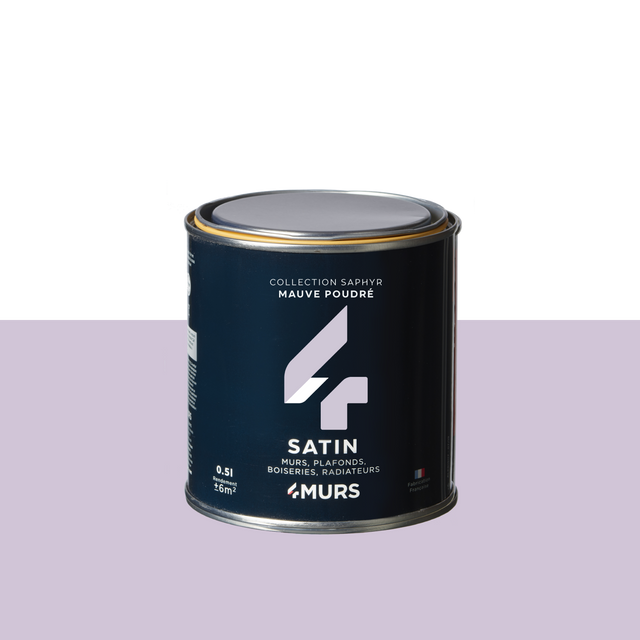 Saphyr Peinture Finition Peinture mauve poudré Satiné 0,5 L