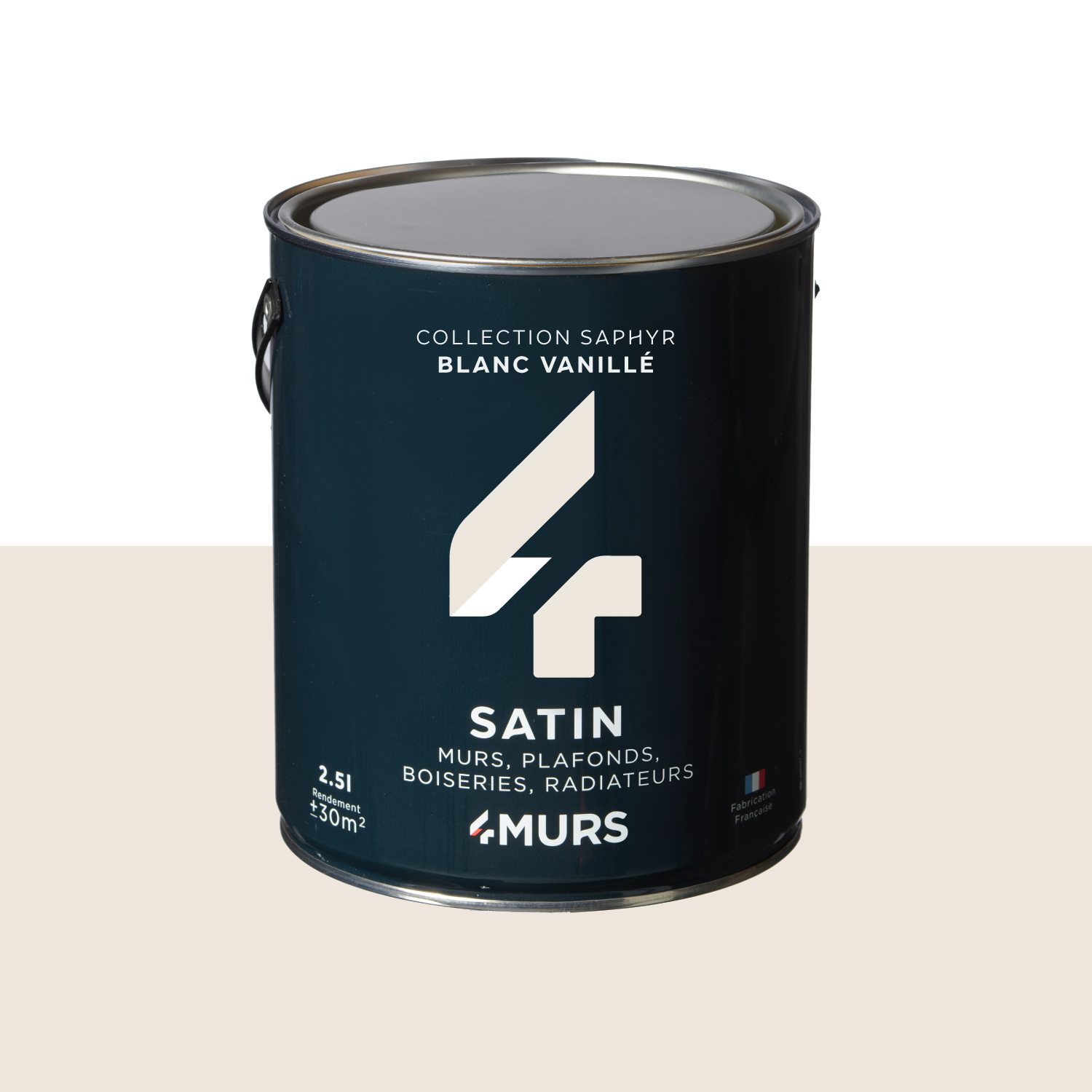 SAPHYR Peinture Saphyr Blanc vanille Satiné 2,5L