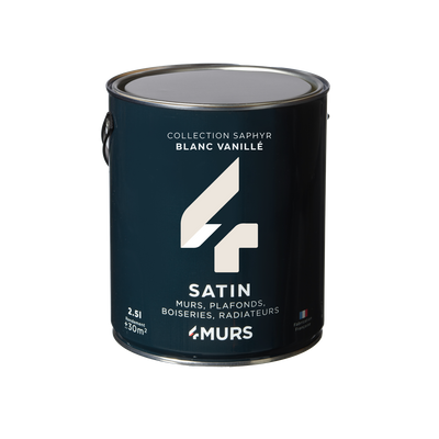 SAPHYR Peinture Saphyr Blanc vanille Satiné 2,5L