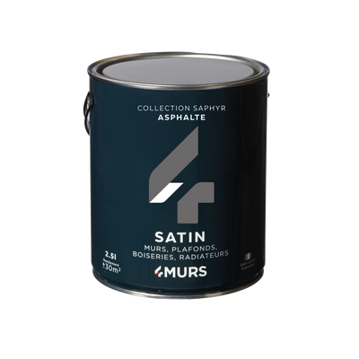 SAPHYR Peinture Saphyr Asphalte Satiné 2,5L