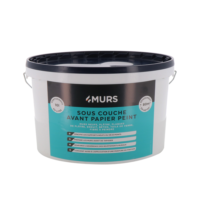 Peinture SOUS COUCHE AVANT PAPIER PEINT Peinture blanc 10 L