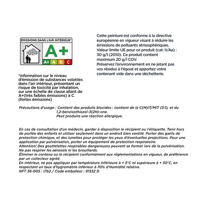 4MURS Peinture Sous couche avant peinture Blanc Mat 2,5L