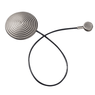 Embrasse aimantée Spirale Argent Métal brut