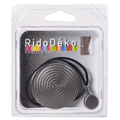 Embrasse aimantée Spirale Argent Métal brut