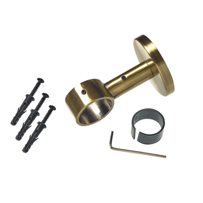 Support barre à rideau Tombac Laiton antik Métal brossé