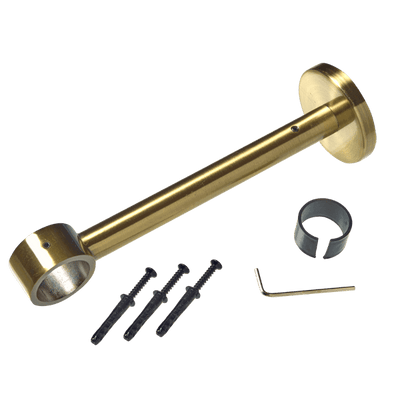 Support barre à rideau Tombac Laiton antik Métal brossé