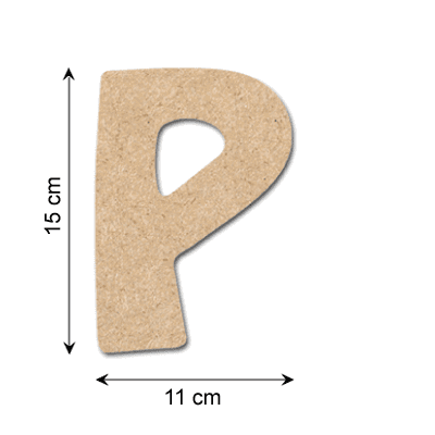 Gomille Décobois à peindre lettre P