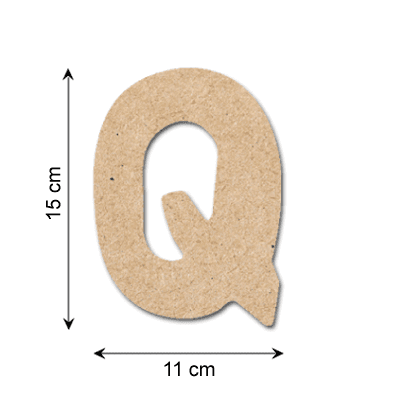 GOMILLE Décobois à peindre Lettre q