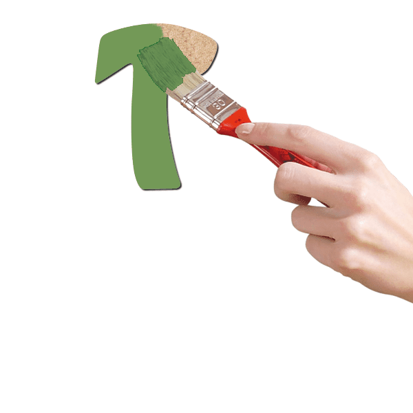 GOMILLE Décobois à peindre Lettre t