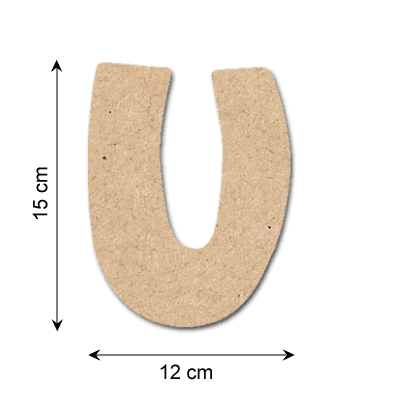 GOMILLE Décobois à peindre Lettre u