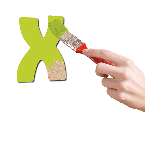 Gomille Décobois à peindre lettre X