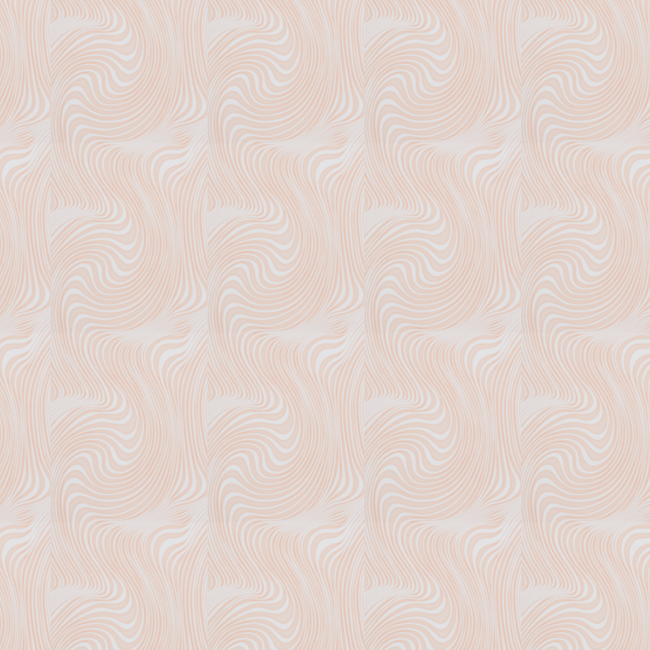 Motif papier peint intissé couleur pêche motif vagues irrégulières