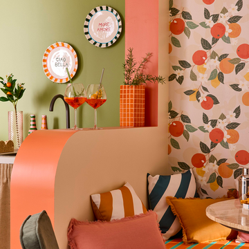 Déco agrumes cuisine ouverte