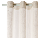Rideau en lin coloris écru sur tringle
