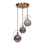 Suspension style Art déco avec boules à niveaux différents