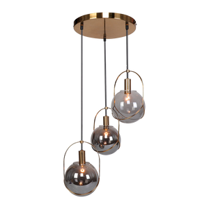 Suspension style Art déco avec boules à niveaux différents