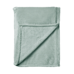 Plaid polaire couleur vert pastel