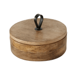 boite de rangement ronde en bois
