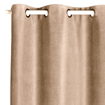 Rideau thermique beige sur tringle