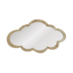 Miroir enfant cadre en bois en forme de nuage