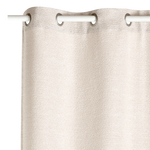 Rideau coloris écru tissu légère bouclette