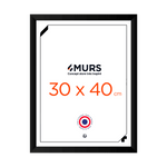 4MURS Cadre photo en bois noir 30 x 40 cm
