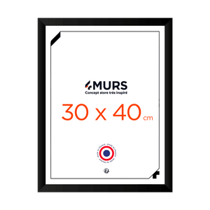 4MURS Cadre photo en bois noir 30 x 40 cm