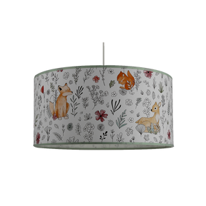 Suspension chambre enfant motif animaux de la forêt