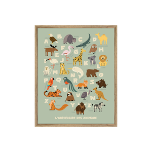 Tableau abécédaire animaux sauvages