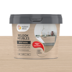 Peinture Relook Meubles effet bois clair
