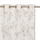 Rideau blanc crème au motif fleuri discret