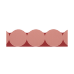 Frise rose avec motif bulles