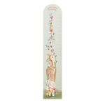 Toise sur intissé pré-encollé, motif floral avec biche et lapin