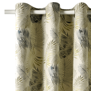 Rideau motif jungle vert clair