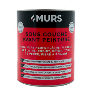 Pot de peinture sous-couche avant peinture