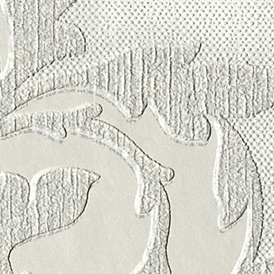 Papier peint intissé ROSACE coloris blanc