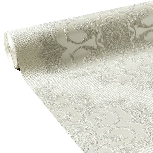 Papier peint intissé ROSACE coloris blanc