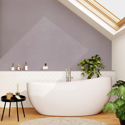 Papier peint intissé Pandora Vieux rose Taloché/enduit