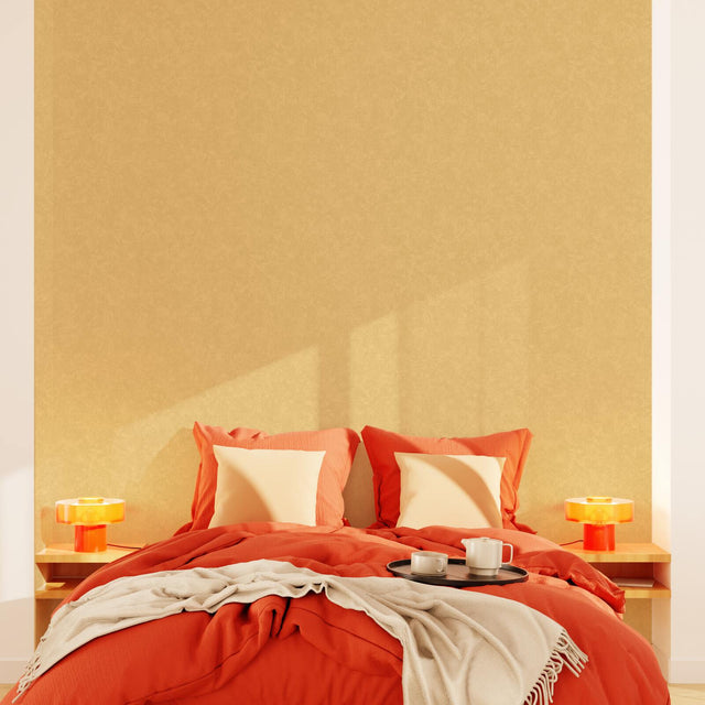 Papier peint vinyle SYDNEY coloris jaune tendre