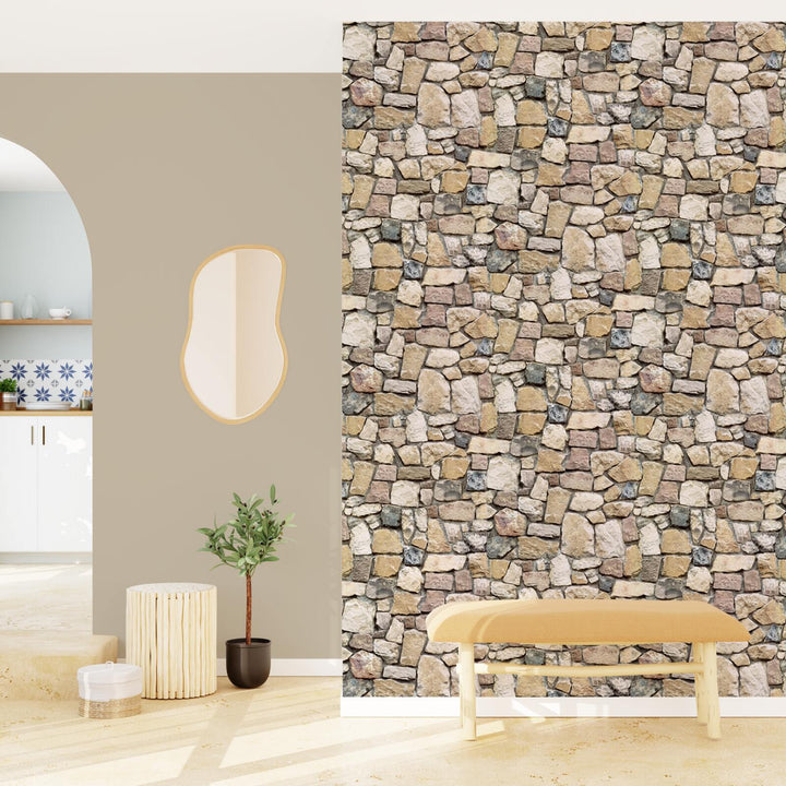 Papier peint Eternal stone Gris béton