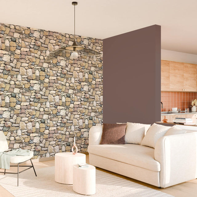 Papier peint ETERNAL STONE coloris gris béton